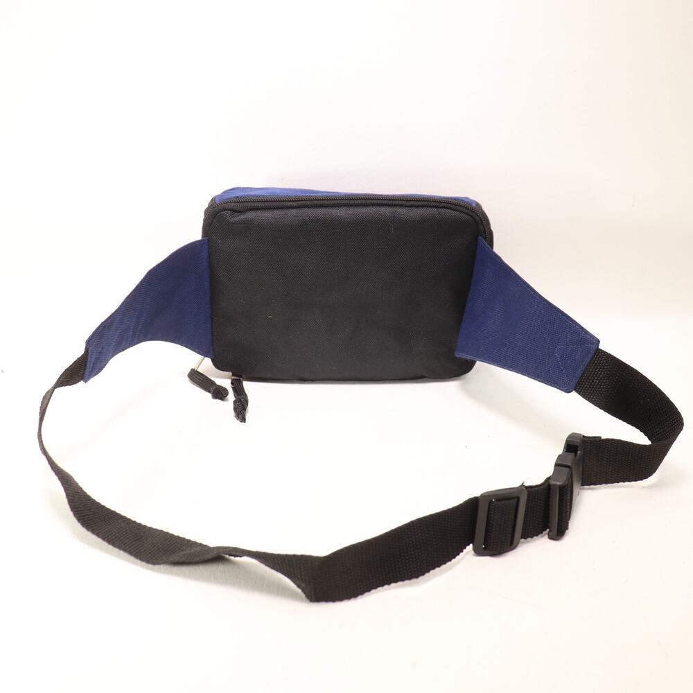 Trail Maker Fanny Pack Unisex Black Blue Nylon Purse Pouch Bag Adjustable Strap - Picture 5 of 15